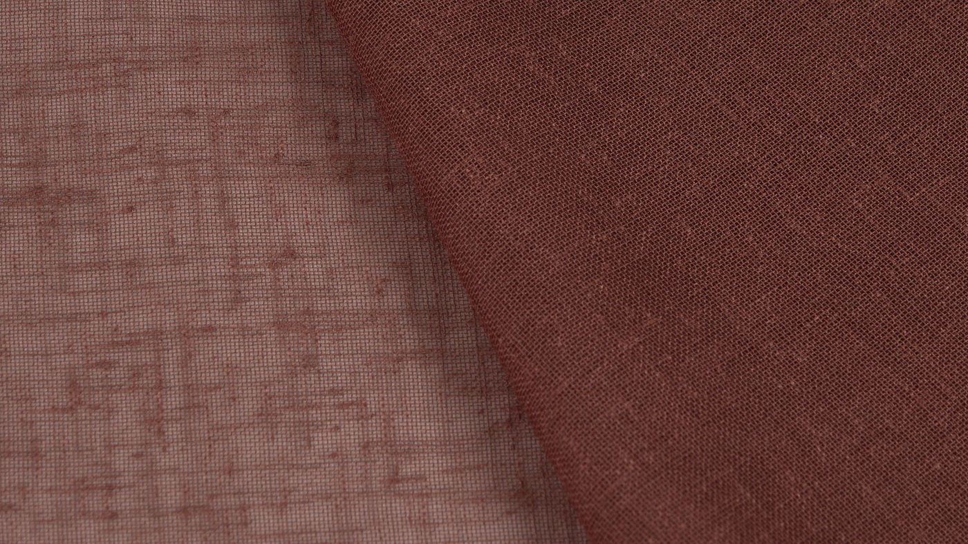 Bali curtain fabric in Copper