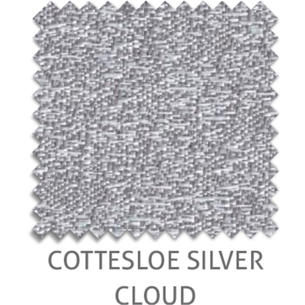 Cottesloe Light Filtering light filtering blind fabric in Silver Cloud
