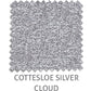 Cottesloe Light Filtering light filtering blind fabric in Silver Cloud