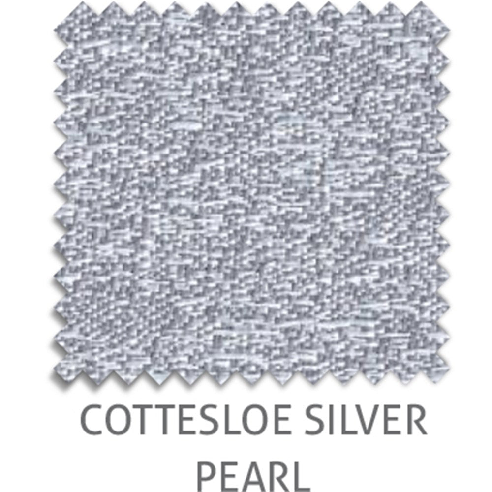 Cottesloe Light Filtering light filtering blind fabric in Silver Pearl