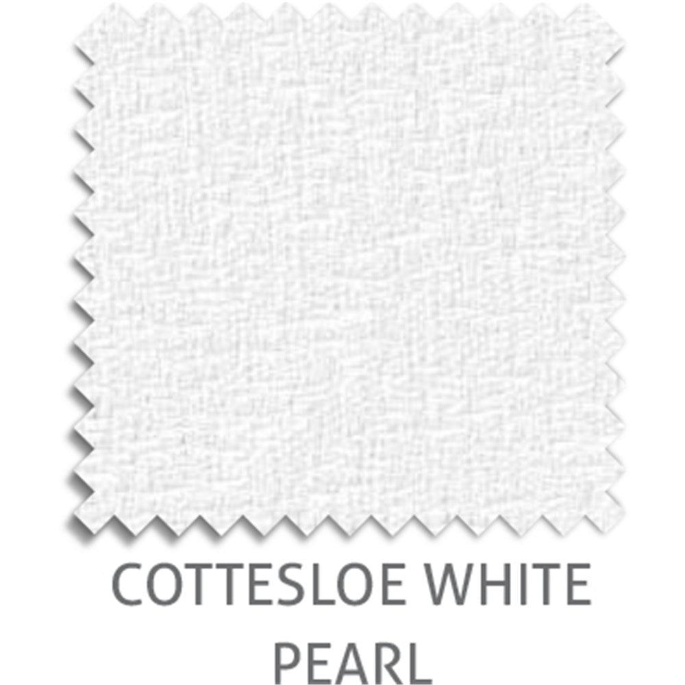 Cottesloe Light Filtering light filtering blind fabric in White Pearl
