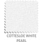 Cottesloe Light Filtering light filtering blind fabric in White Pearl