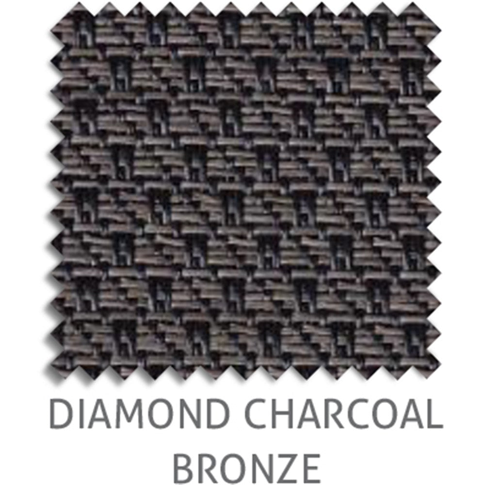 Diamond 5% sunscreen blind fabric in Charcoal Bronze