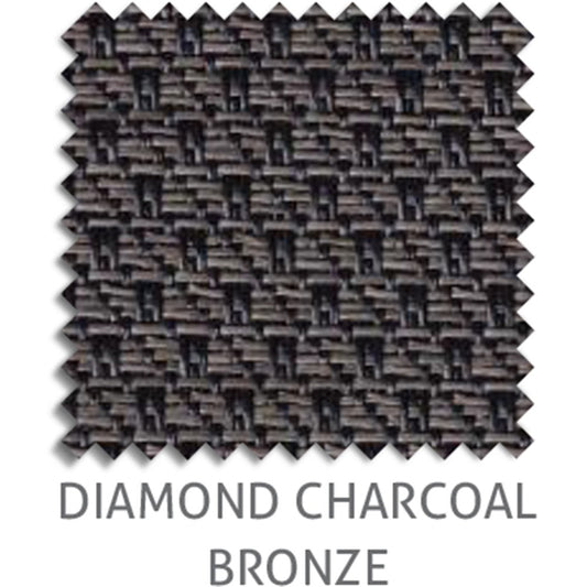 Diamond 5% sunscreen blind fabric in Charcoal Bronze