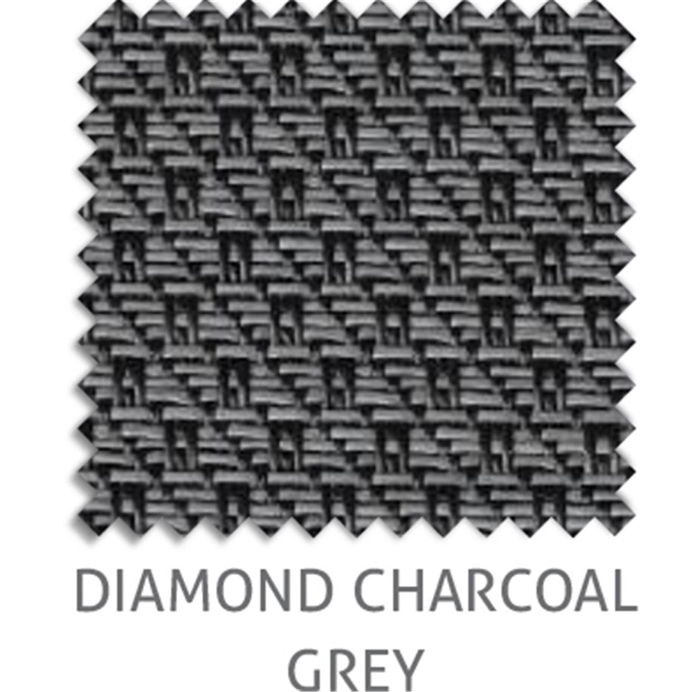 Diamond 5% sunscreen blind fabric in Charcoal Grey