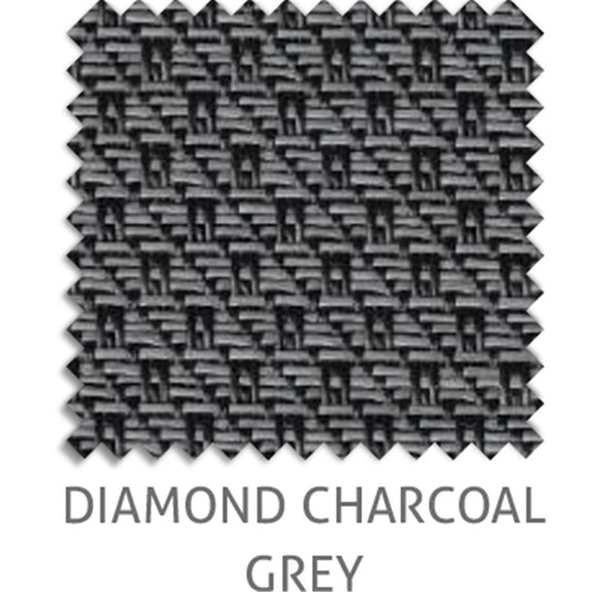 Diamond 5% sunscreen blind fabric in Charcoal Grey