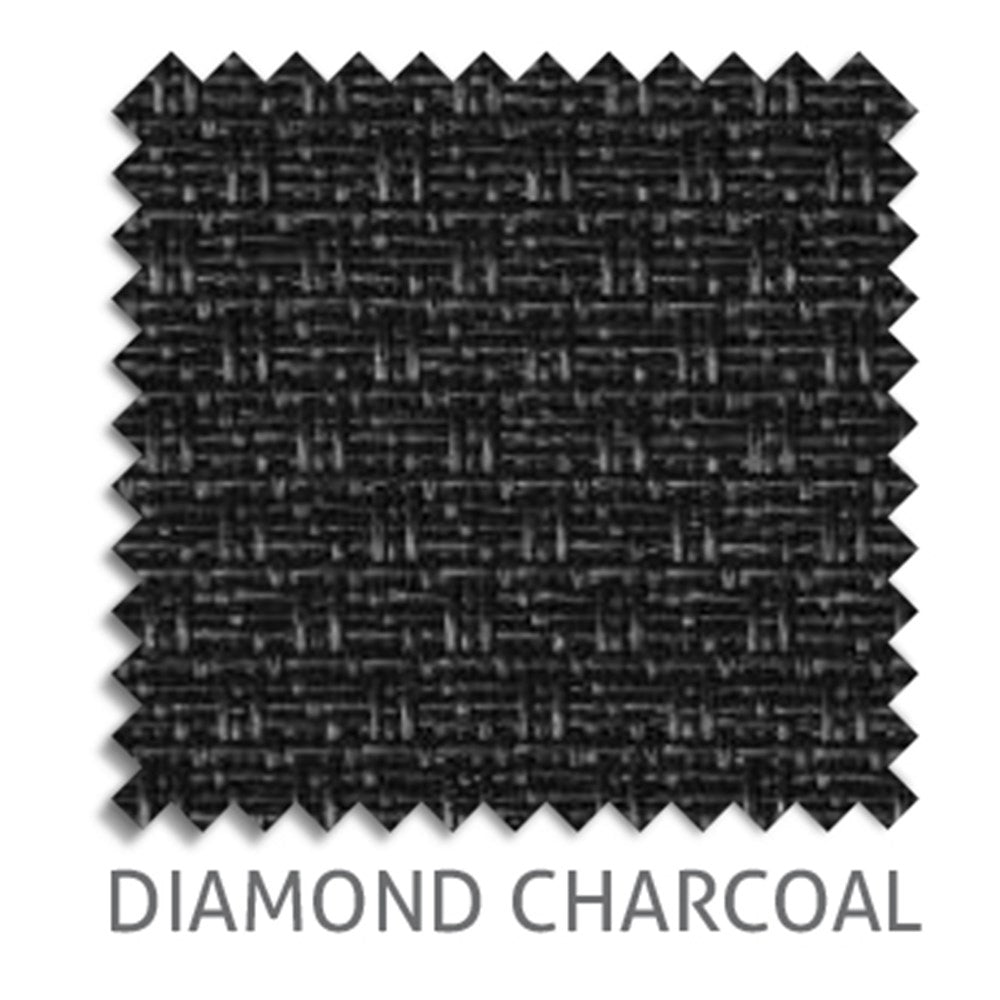 Diamond 5% sunscreen blind fabric in Charcoal
