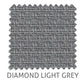 Diamond 5% sunscreen blind fabric in Light Grey