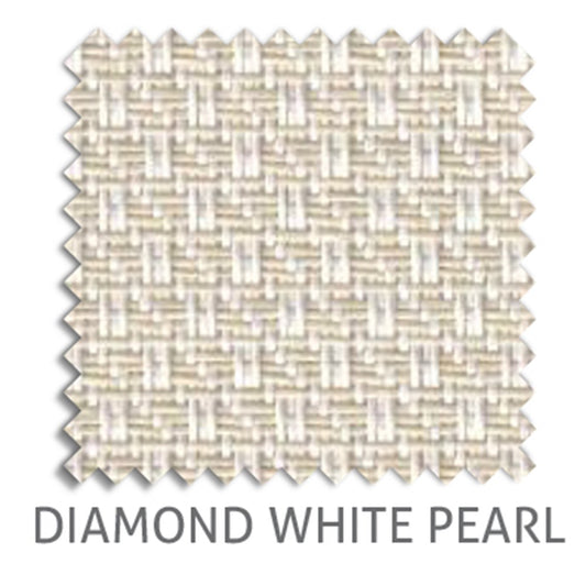 Diamond 5% sunscreen blind fabric in White Pearl