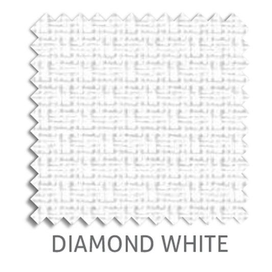Diamond 5% sunscreen blind fabric in White