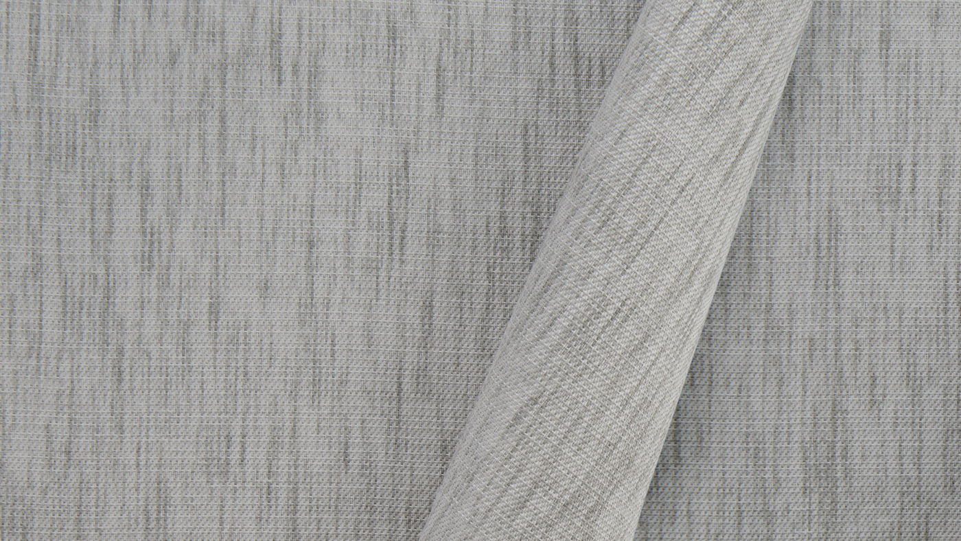 Saratoga curtain fabric in Driftwood
