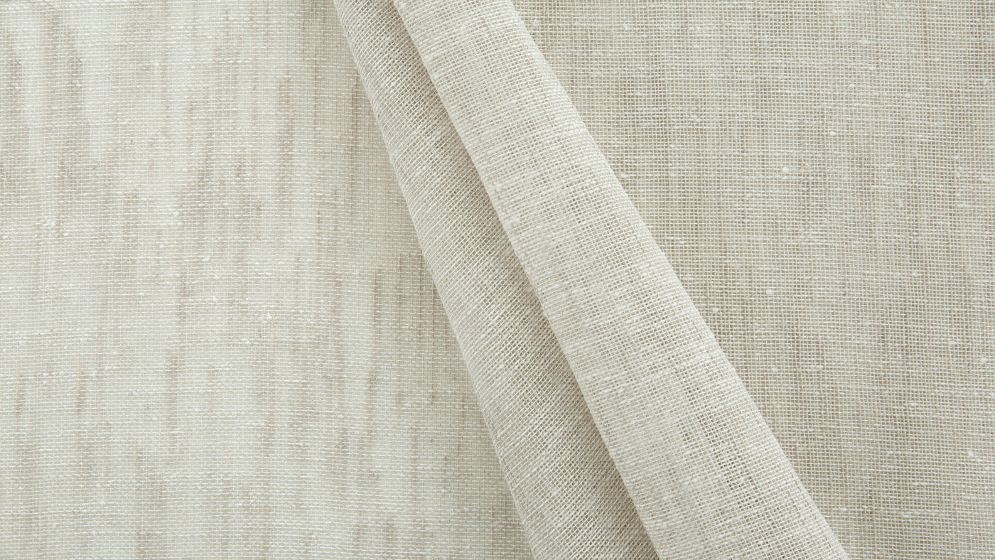 Cannes curtain fabric in Driftwood