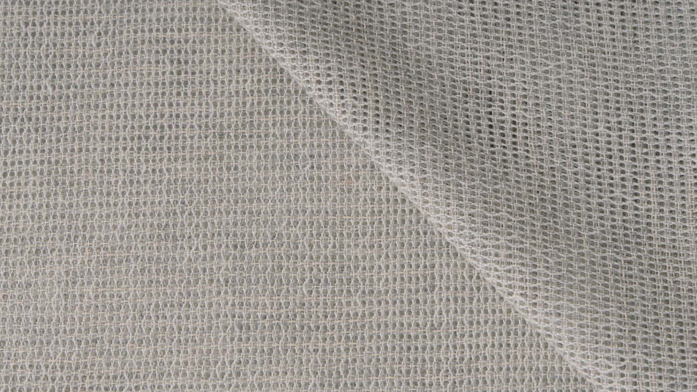 Louvre curtain fabric in Driftwood