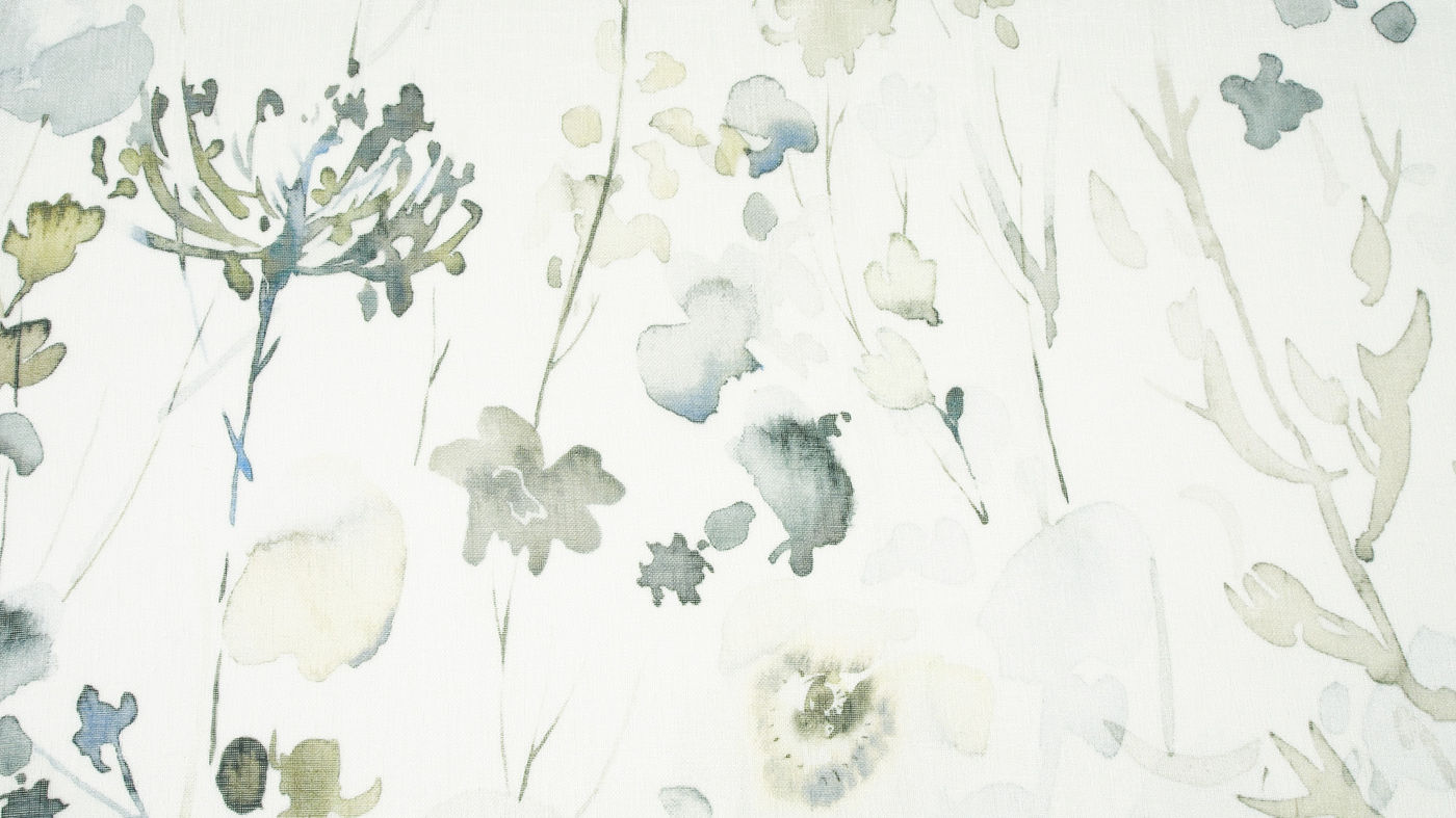 Monet curtain fabric in Duckegg