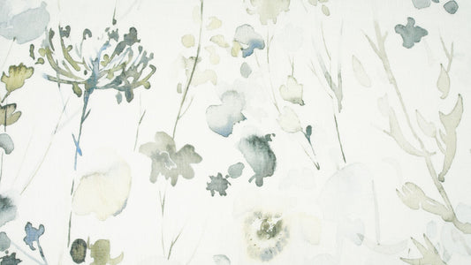 Monet curtain fabric in Duckegg