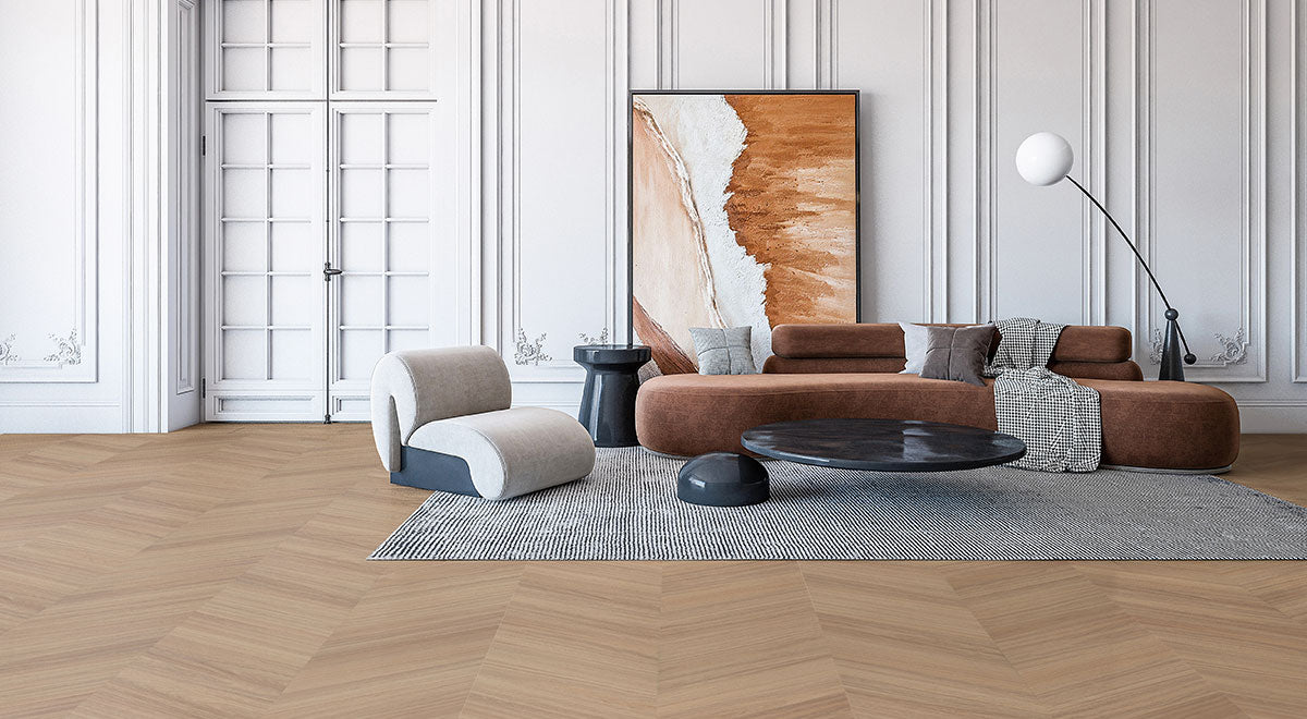 Immortal Chevron Hybrid 9mm - Loki Spotted Gum – room scene 3