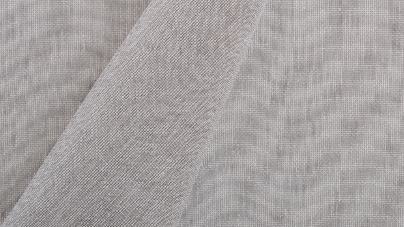 Santorini curtain fabric in Flax