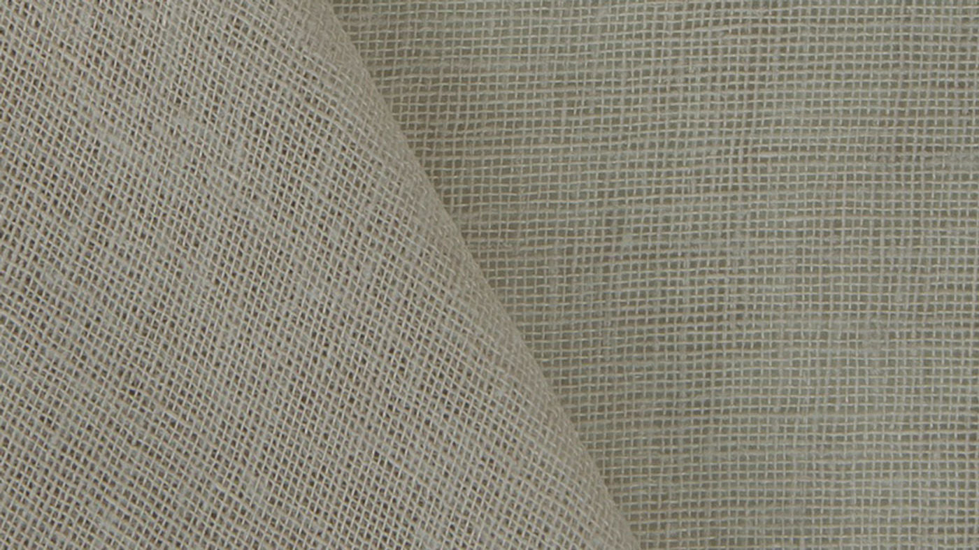 Montreux curtain fabric in Flax