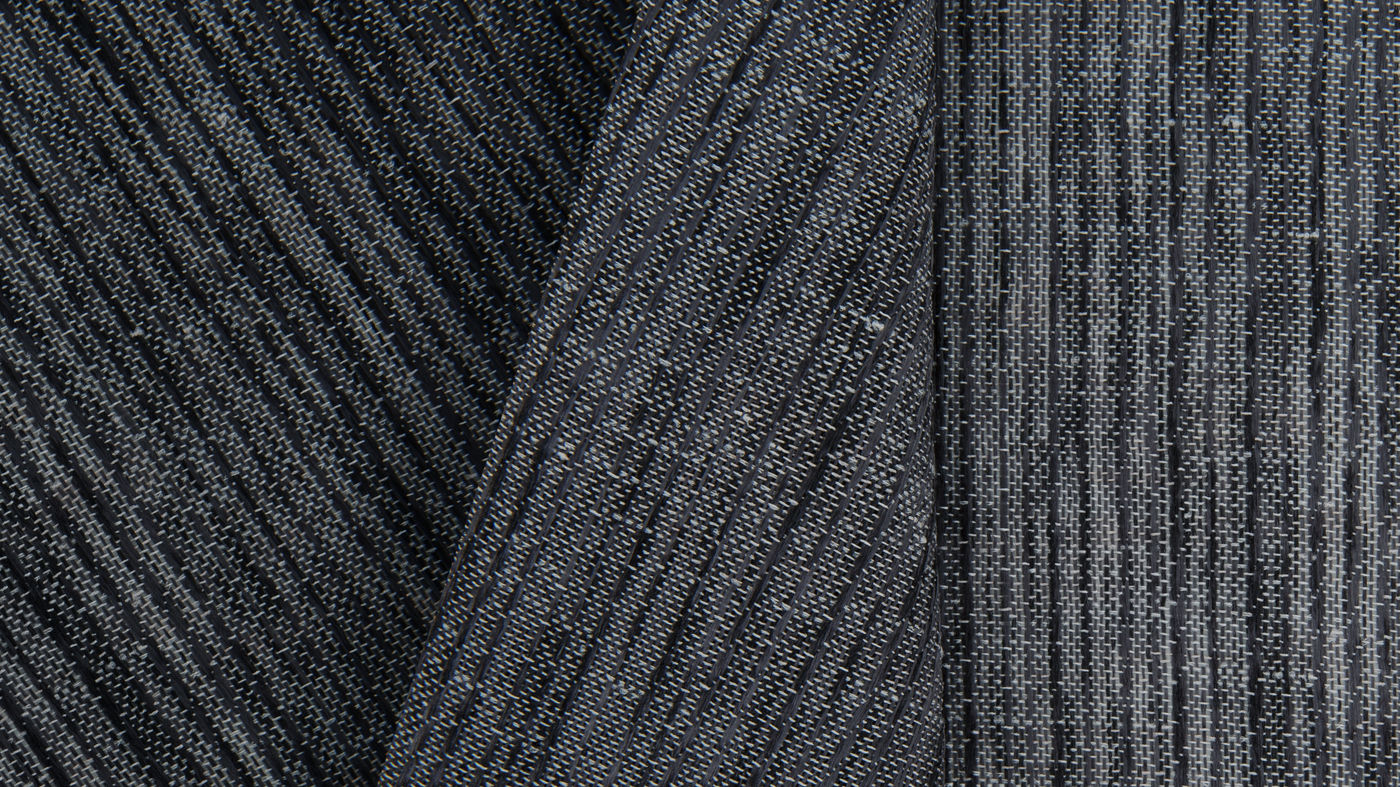 Marseille curtain fabric in Graphite