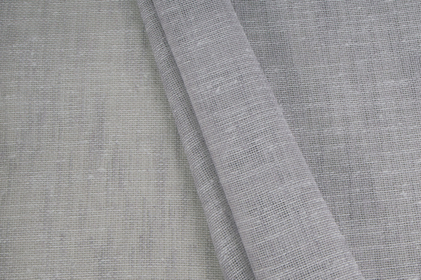 Cannes curtain fabric in Gravel