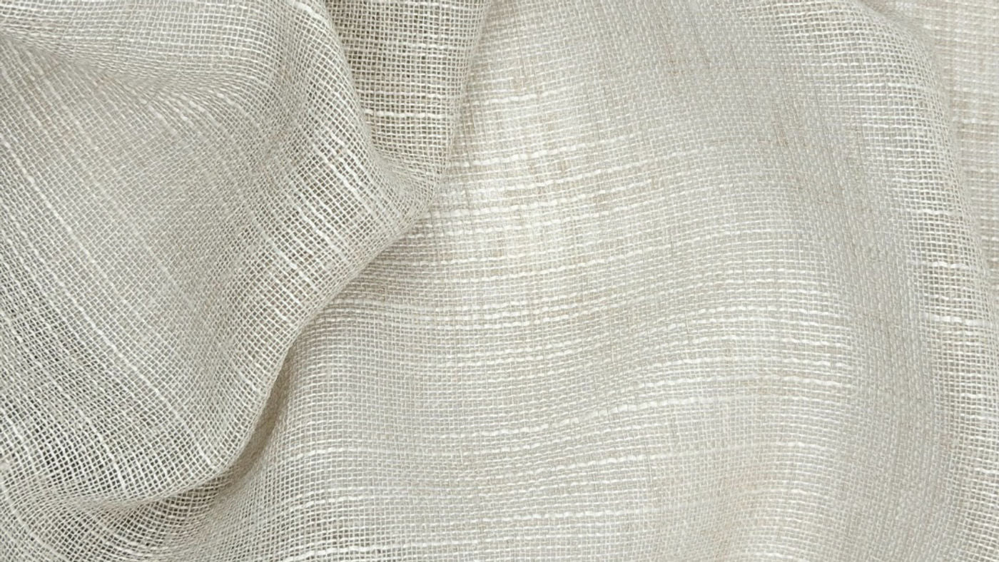 Canale curtain fabric in Hemp