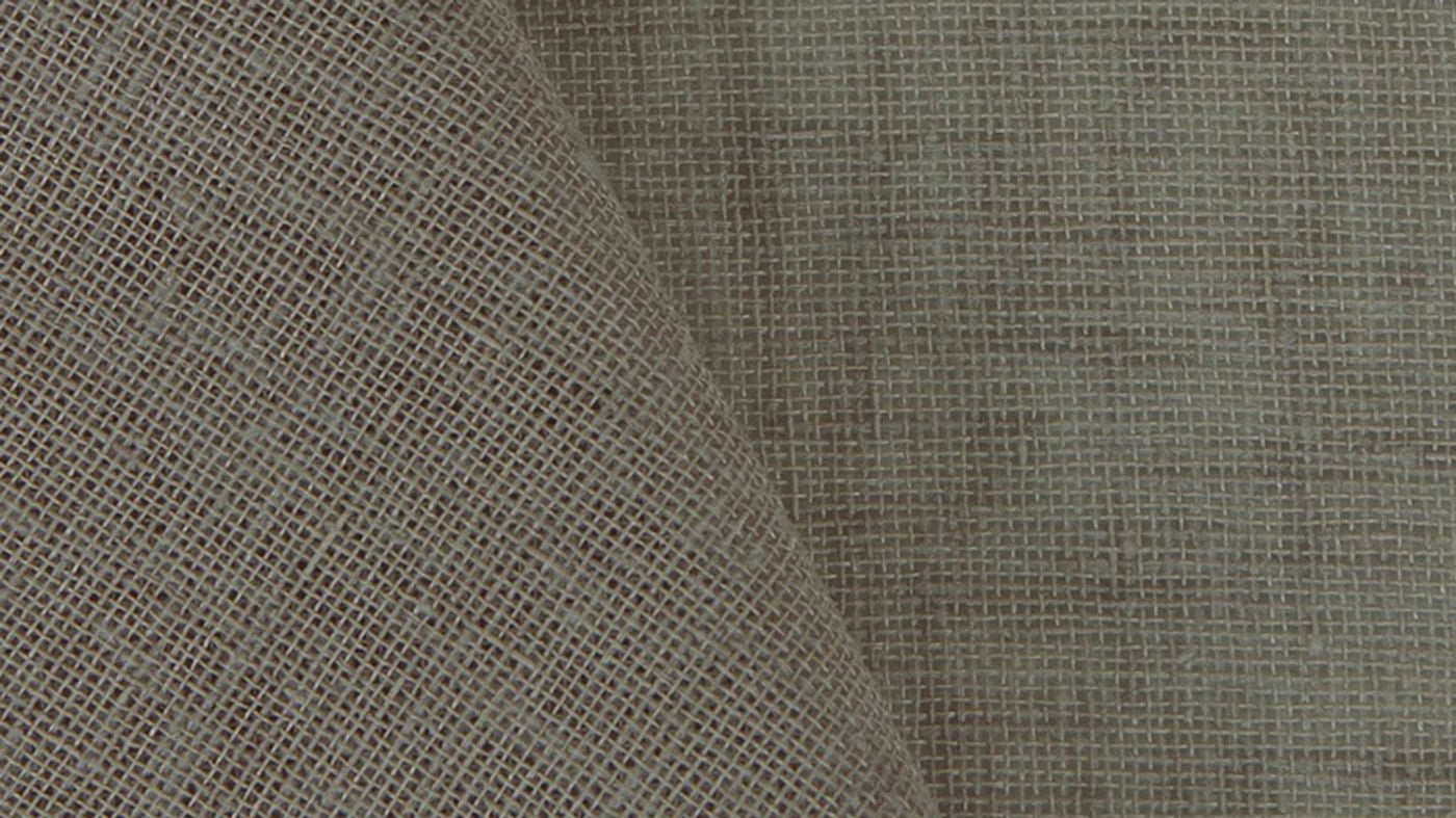 Montreux curtain fabric in Hessian