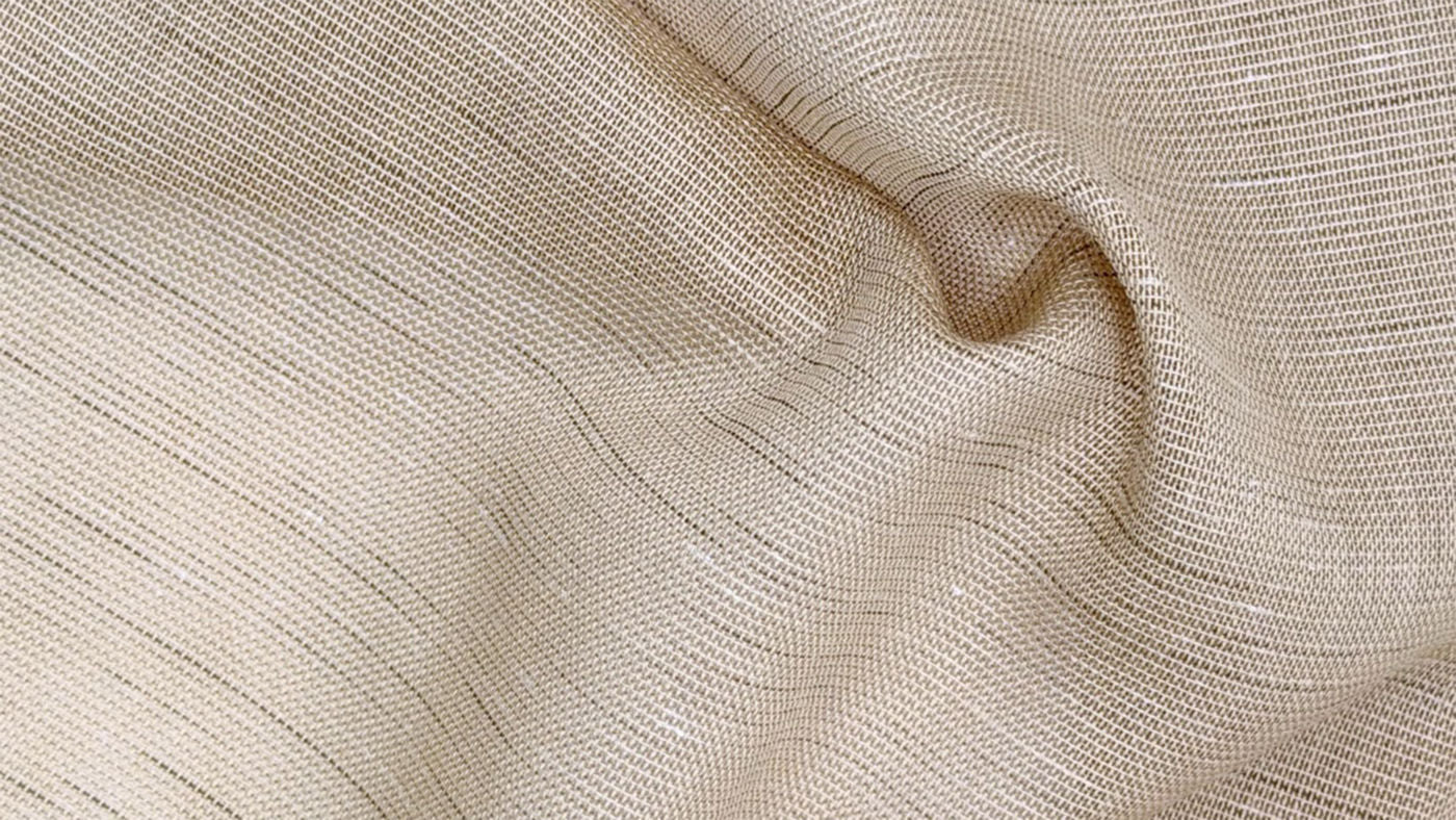 Seattle curtain fabric in Husk