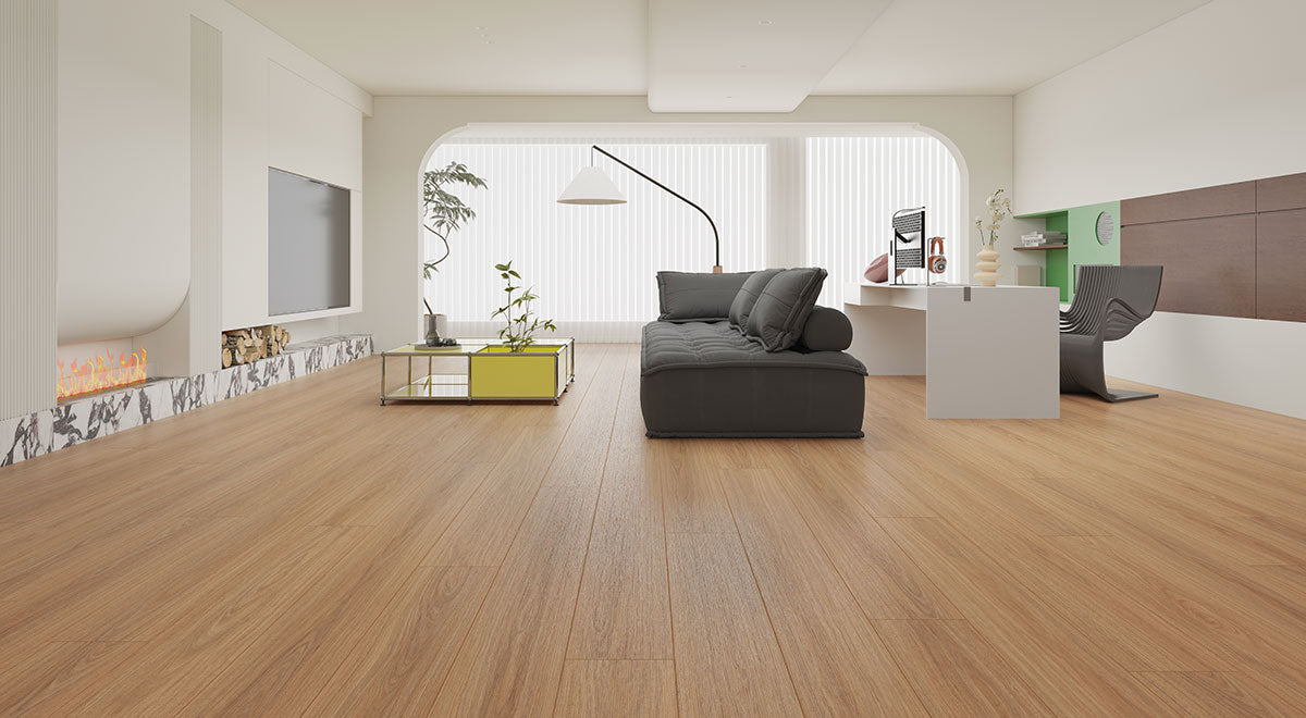 Grand Laminate 12mm - Vivid Spotted Gum – room scene 1