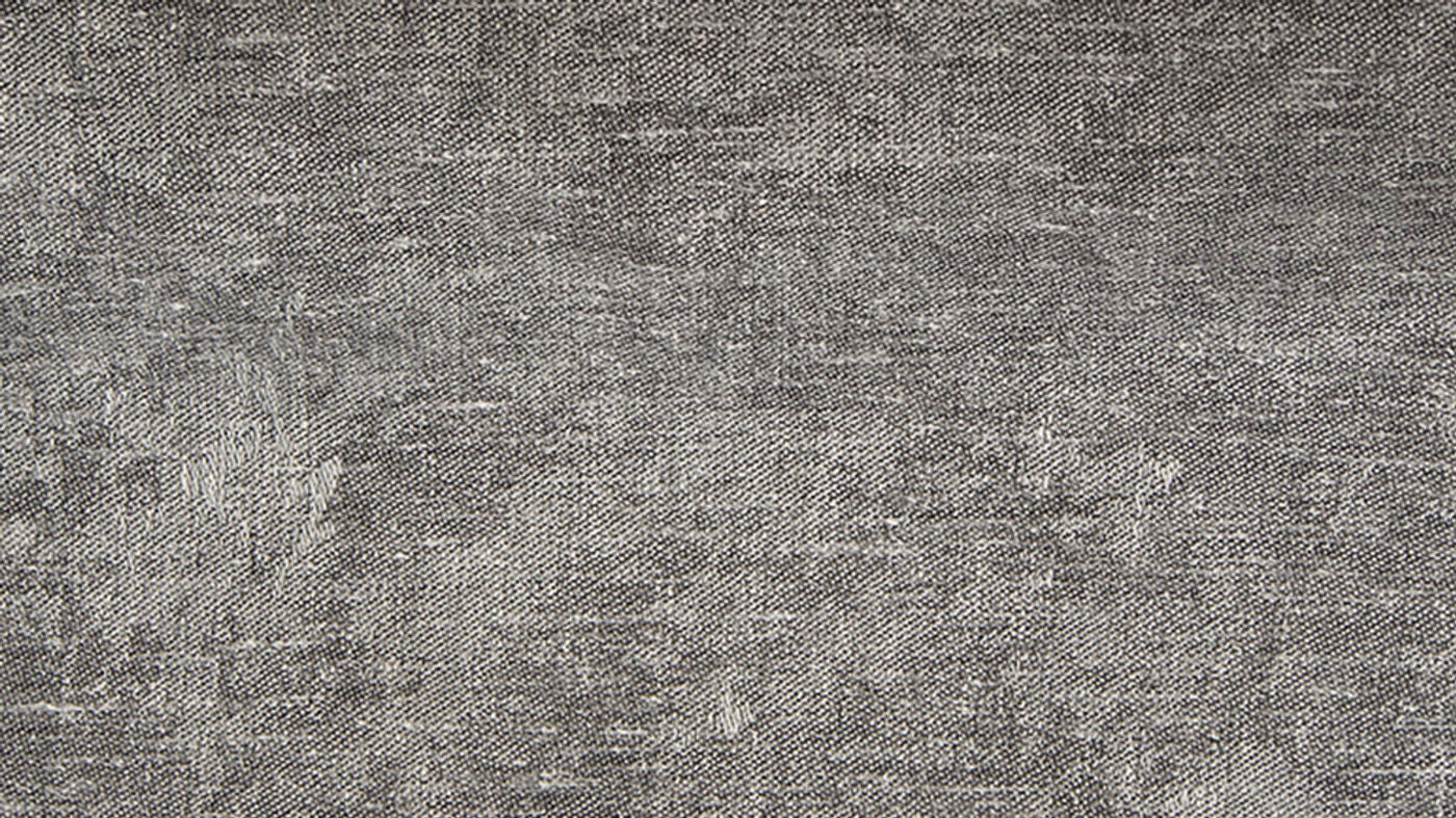 Rhodes curtain fabric in Latte