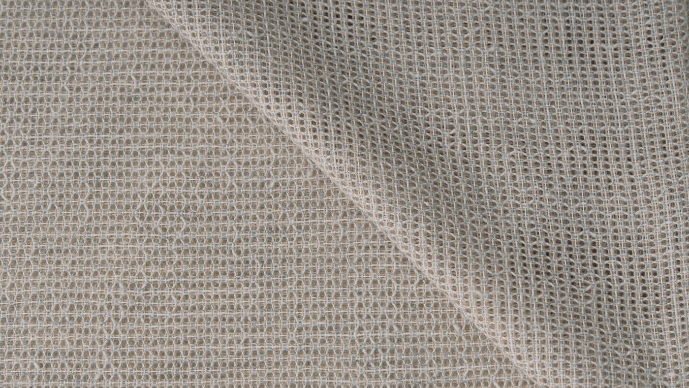Louvre curtain fabric in Latte
