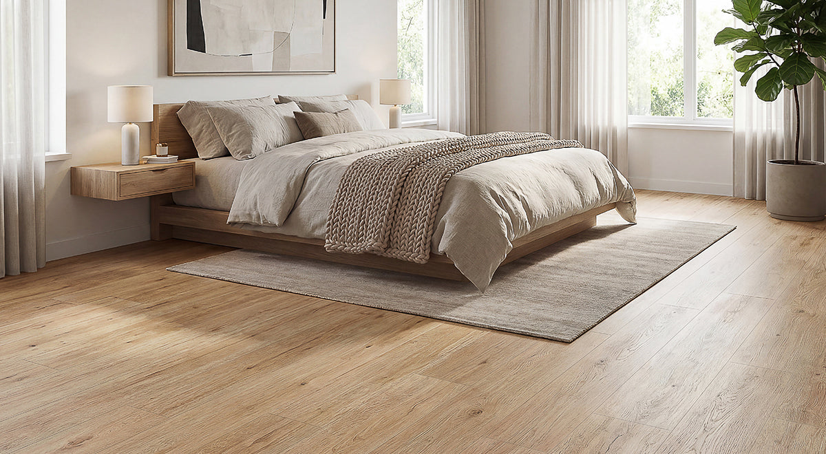 Ocean Vinyl Plank 4.5mm - Heather Grain – room scene 1