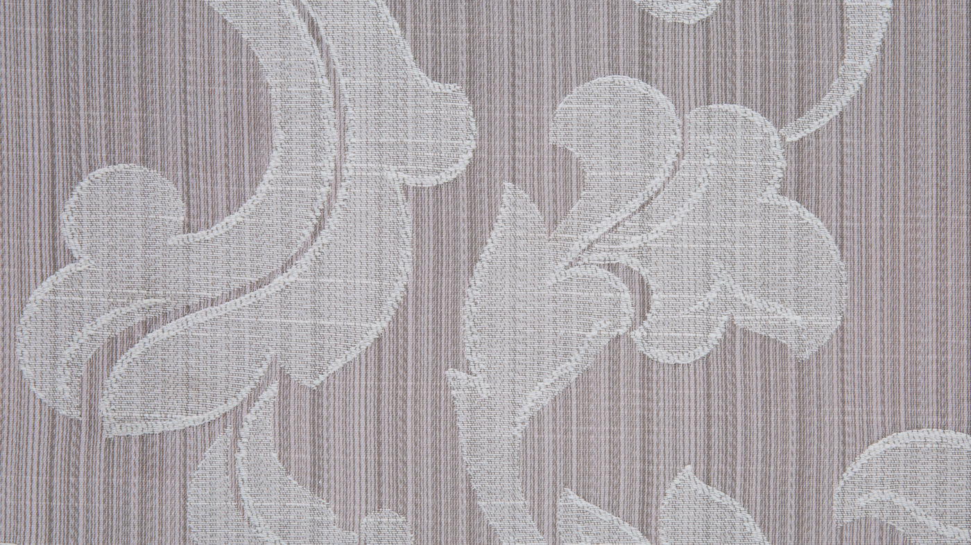 Leighton curtain fabric in Mink