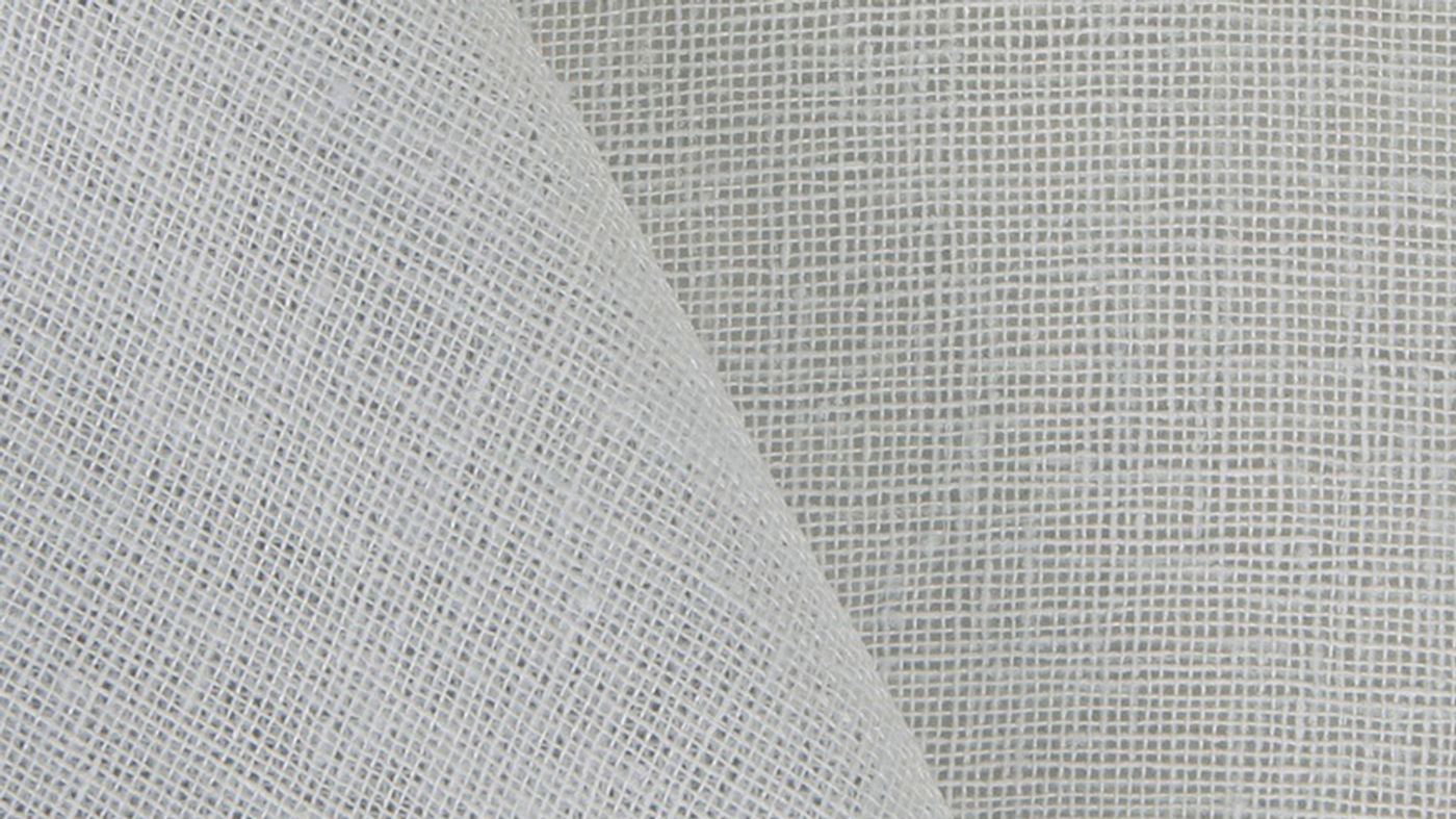 Montreux curtain fabric in Mist