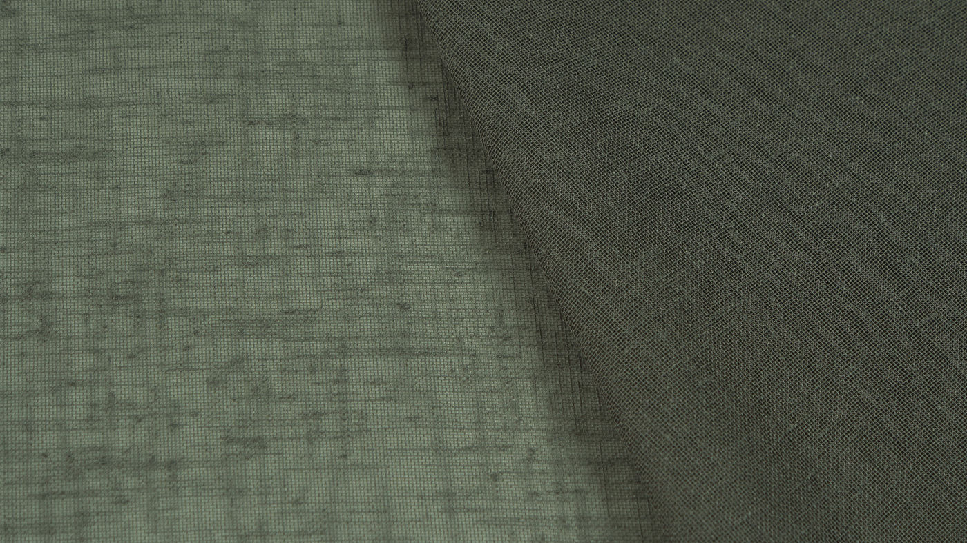 Bali curtain fabric in Moss
