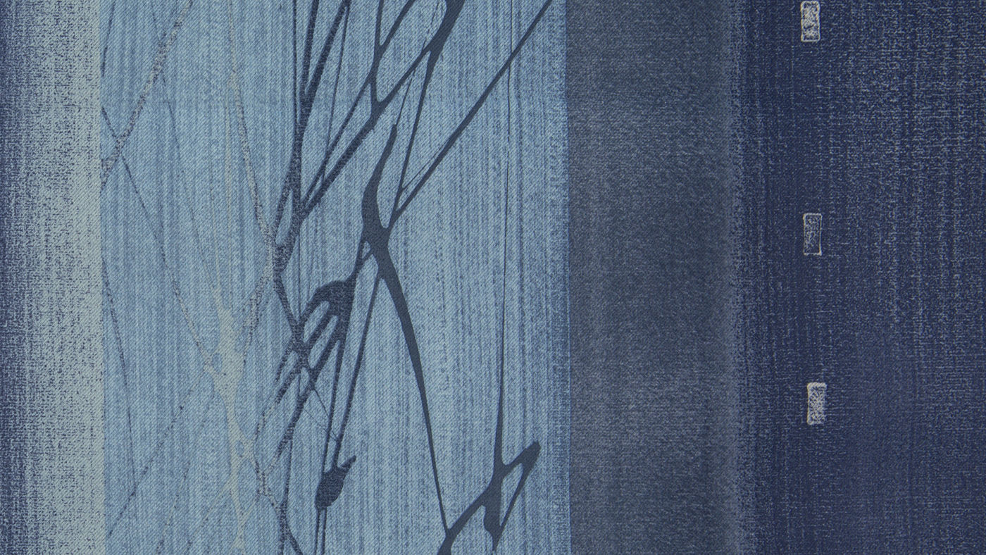 Martini curtain fabric in Ocean