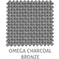 Omega 10% sunscreen blind fabric in Charcoal Bronze