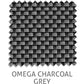 Omega 5% sunscreen blind fabric in Charcoal Grey