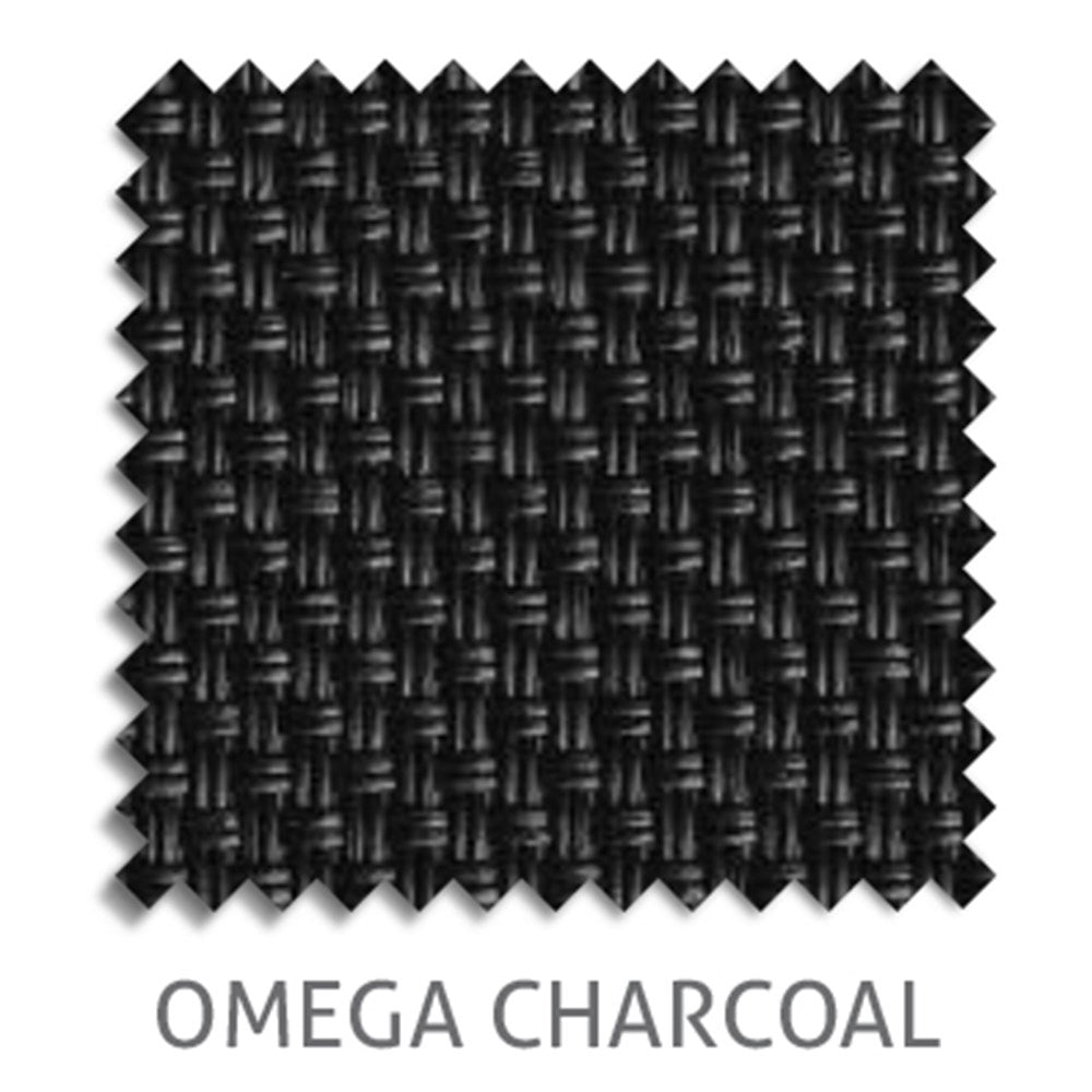 Omega 5% sunscreen blind fabric in Charcoal
