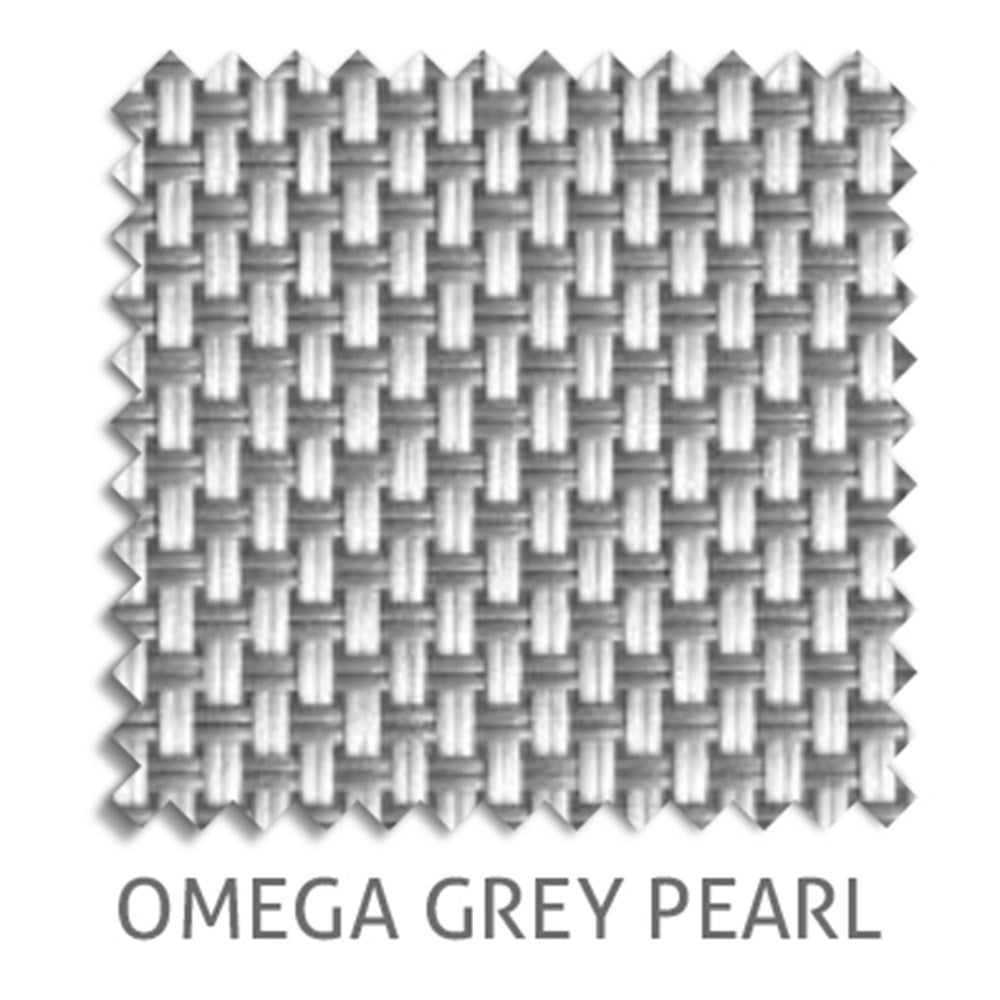 Omega 10% sunscreen blind fabric in Grey Pearl