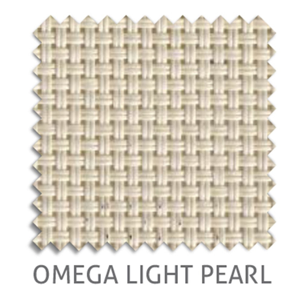 Omega 5% sunscreen blind fabric in Light Pearl