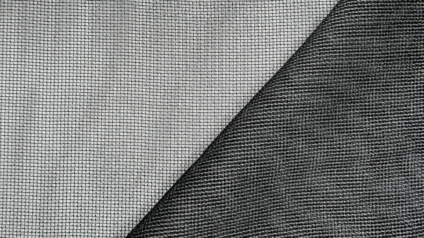Glo curtain fabric in Onyx