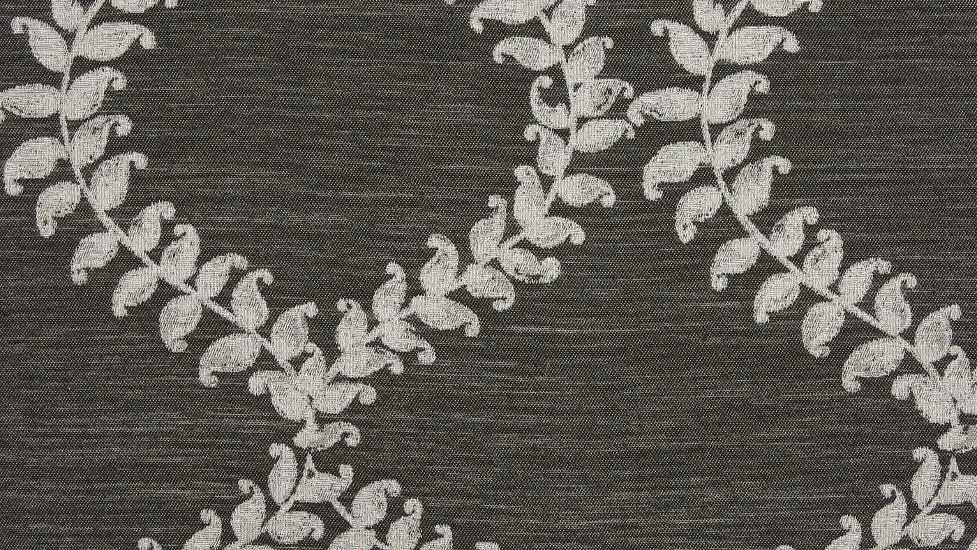 Rapallo curtain fabric in Onyx