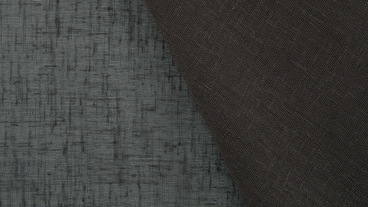 Bali curtain fabric in Onyx