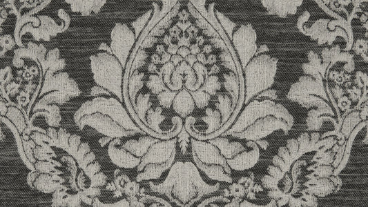 Versailles curtain fabric in Onyx