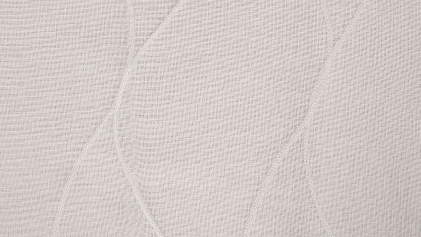 Stratus curtain fabric in Parchment