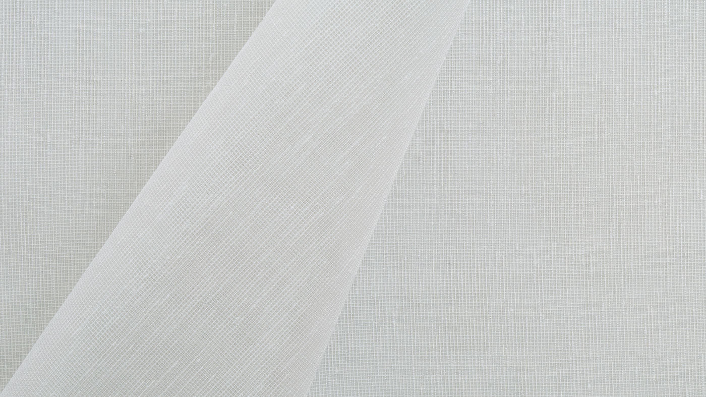 Santorini curtain fabric in Pearl