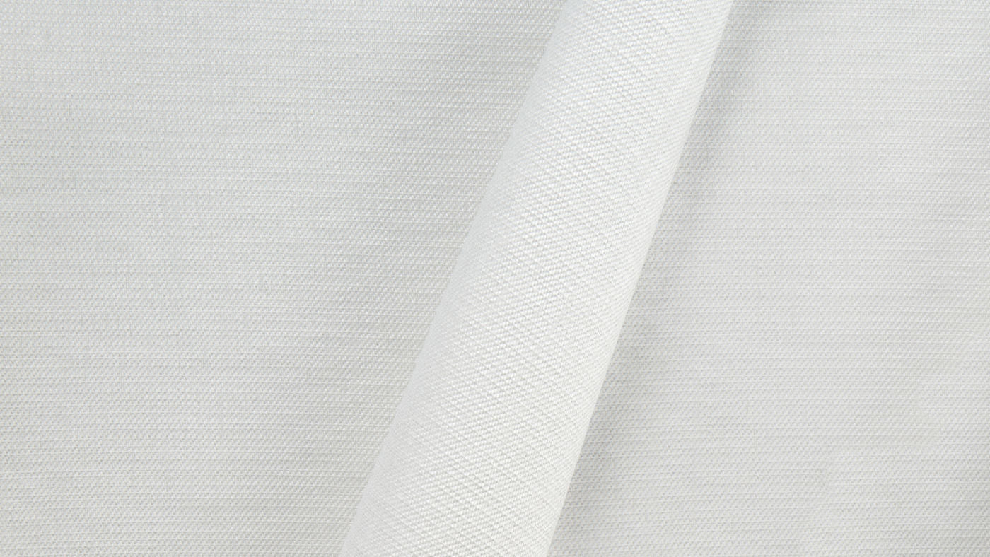 Saratoga curtain fabric in Pearl