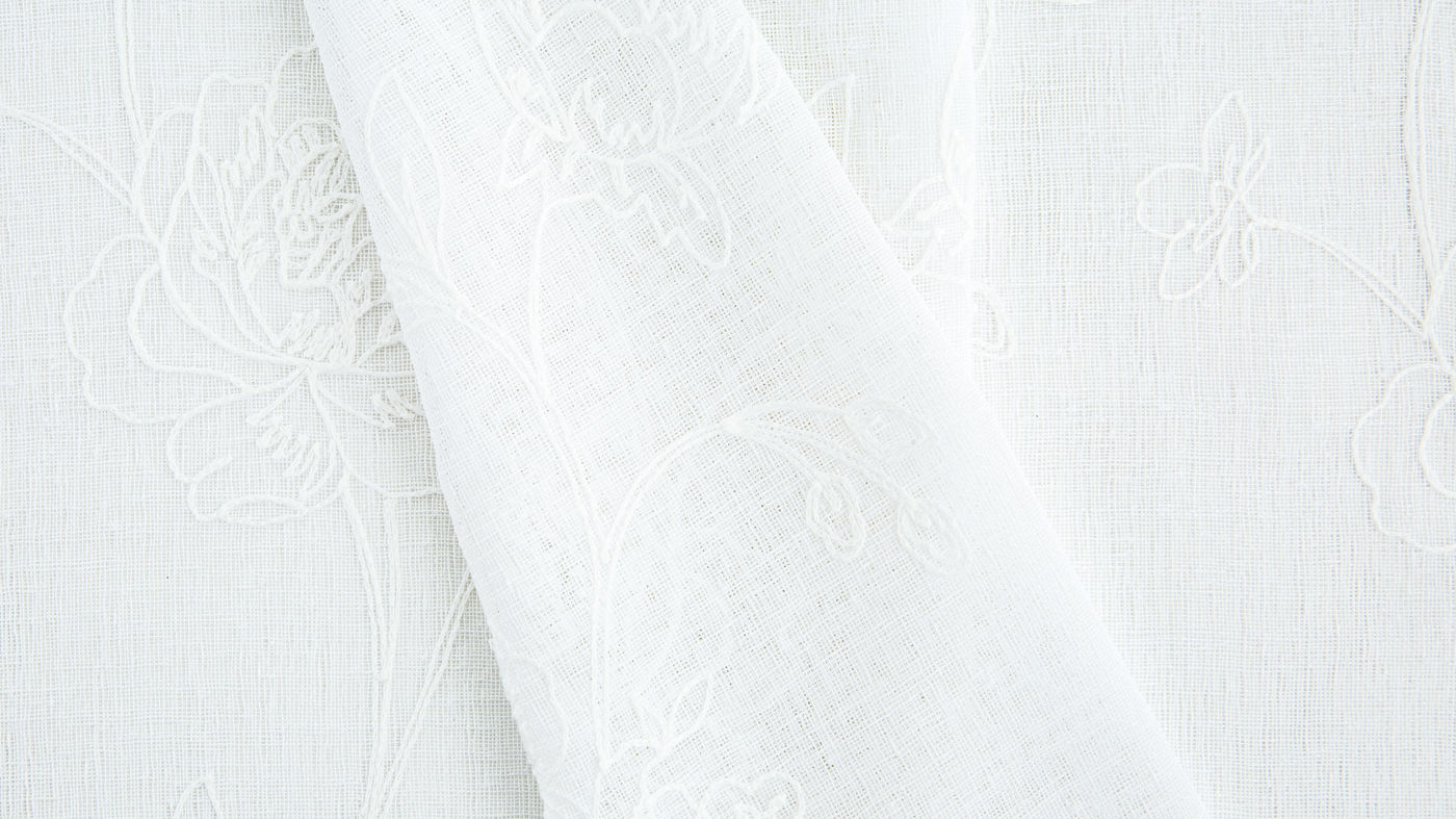 Carina curtain fabric - Pearl