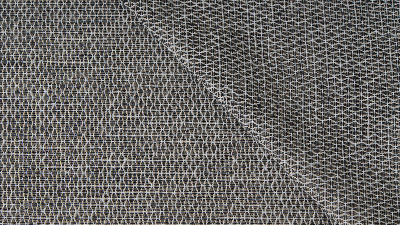 Louvre curtain fabric in Pepper