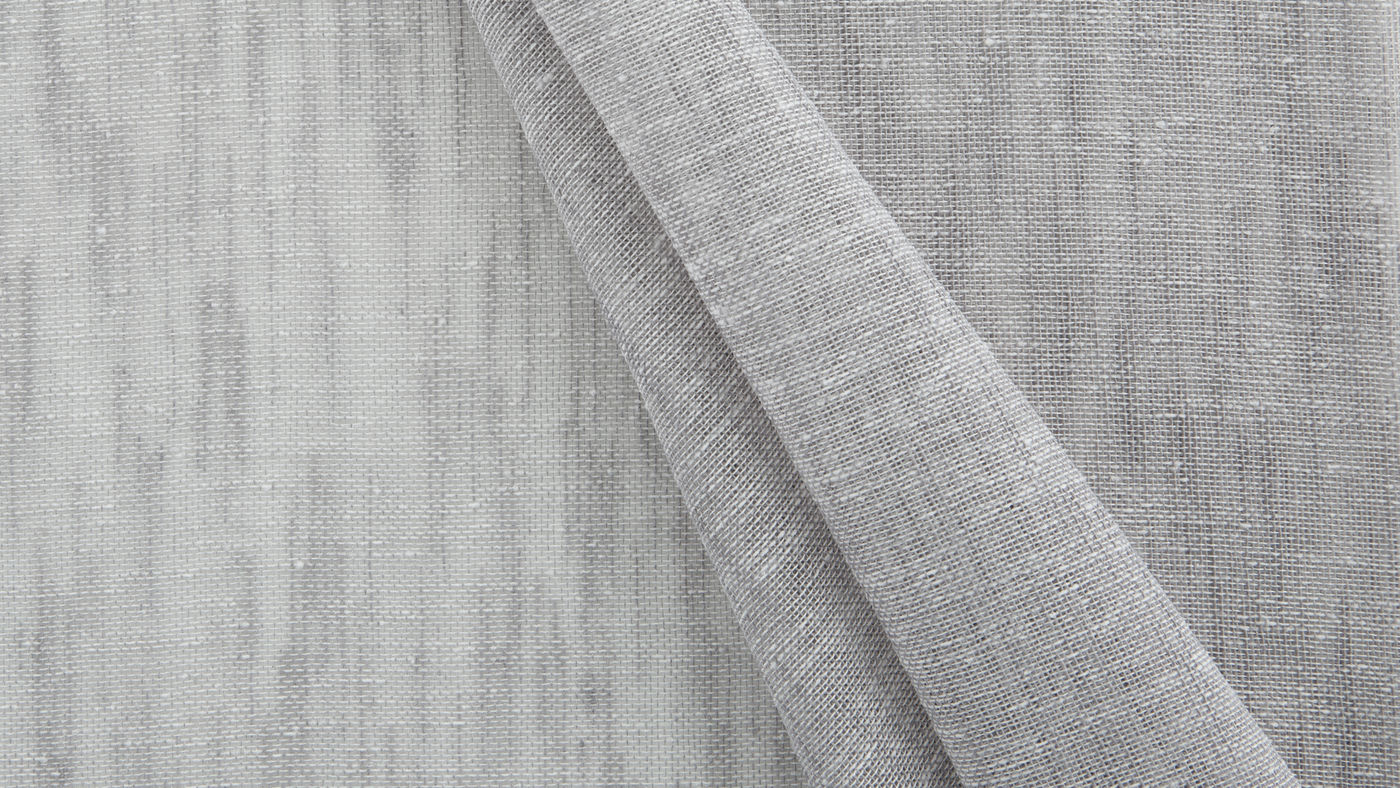 Cannes curtain fabric in Pewter